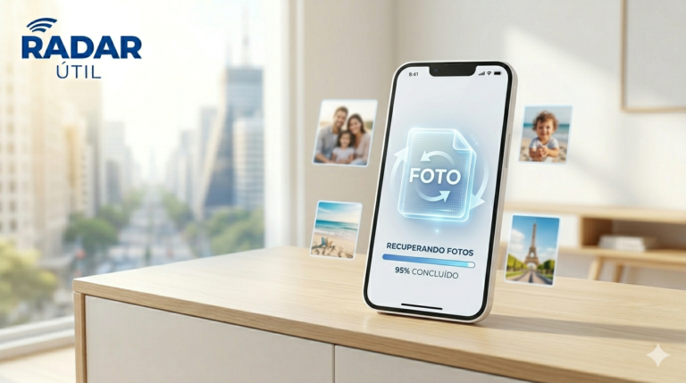 Alguns recursos em celulares permitem recuperar fotos apagadas. (Imagem: Gemini)