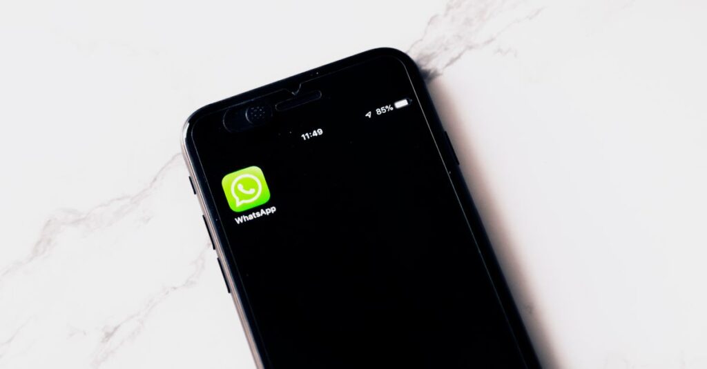 Aplicativo do Whatsapp em um smartphone. (Foto: Pexels)